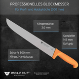 WOLFCUT Gold Serie - Blockmesser 30 cm Klinge