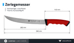 WOLFCUT SoftGrip Serie - Metzgermesser-Set 5-tlg. - Ausbeinmesser, Stechmesser, Fleischermesser, Zerlegemesser